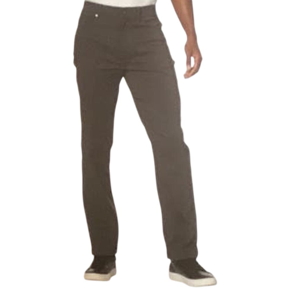GERRY Men's Venture Commuter Gray Relaxed Fit Pants with Comfort Waistband 36x30